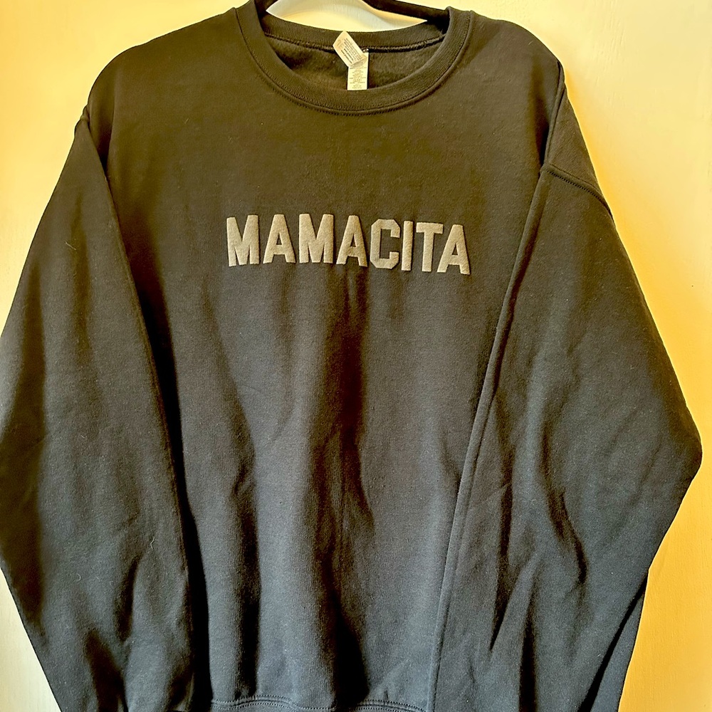 Black Size Large Mamacita Sweatshirt